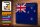 Blechschild Flagge Neuseeland 30x20cm New Zealand Vintage