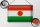 Blechschild Flagge Niger 30x20cm Flag of Niger Vintage