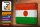 Blechschild Flagge Niger 30x20cm Flag of Niger Vintage