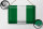 Blechschild Flagge Nigeria 30x20cm Flag of Nigeria Vintage