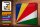 Blechschild Flagge Seychellen 30x20cm Seychelles Vintage
