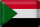 Blechschild Flagge Sudan 30x20cm Flag of Sudan Vintage