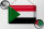 Blechschild Flagge Sudan 30x20cm Flag of Sudan Vintage