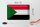 Blechschild Flagge Sudan 30x20cm Flag of Sudan Vintage