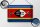 Blechschild Flagge Swasiland 30x20cm Flag Eswatini Vintage