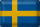 Blechschild Flagge Schweden 30x20cm Flag of Sweden Vintage