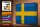 Blechschild Flagge Schweden 30x20cm Flag of Sweden Vintage