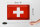 Blechschild Flagge Schweiz 30x20cm Flag Switzerland Vintage