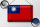 Blechschild Flagge China 30x20cm Flag of Taiwan Vintage