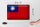 Blechschild Flagge China 30x20cm Flag of Taiwan Vintage