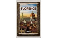 Blechschild Reise 20x30cm Florence Italy italien Urlaub...