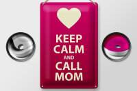 Blechschild Spruch 20x30cm Keep calm and call Mom