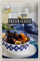 Blechschild Reise 20x30cm French Cuisine...