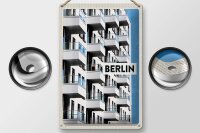 Blechschild Reise 20x30cm Berlin Deutschland Neu Gebäude Trip