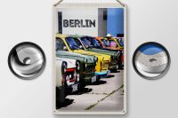 Blechschild Reise 20x30cm Berlin Deutschland Oldtimer