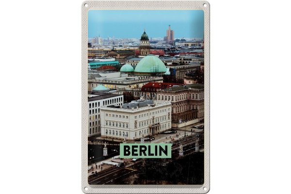 Blechschild Reise 20x30cm Berlin Deutschland Aussicht Berlin