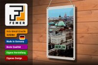 Blechschild Reise 20x30cm Berlin Deutschland Aussicht Berlin