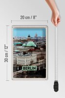 Blechschild Reise 20x30cm Berlin Deutschland Aussicht Berlin