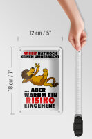 Blechschild Spruch 12x18cm Arbeit hat noch keinen umgebracht
