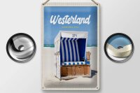 Blechschild Reise 20x30cm Westerland Sylt Schleswig-Holstein