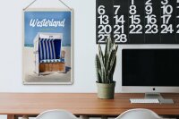 Blechschild Reise 20x30cm Westerland Sylt Schleswig-Holstein