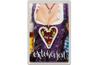 Blechschild Reise 20x30cm Oktoberfest München Dirndl...