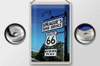 Blechschild Reise 20x30cm USA Amerika Los Angeles Route 66