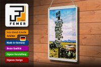 Blechschild Reise 20x30cm Amerika USA Route 66 Oldtimer Gebirge