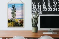 Blechschild Reise 20x30cm Amerika USA Route 66 Oldtimer Gebirge