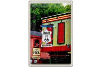Blechschild Reise 20x30cm Amerika Route 66 Restaurant Chicago