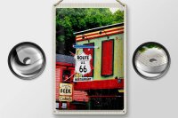 Blechschild Reise 20x30cm Amerika Route 66 Restaurant Chicago