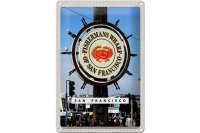 Blechschild Reise 20x30cm San Francisco USA Fischermans...