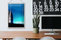 Blechschild Reise 20x30cm San Francisco Californien Uhr Turm