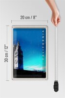 Blechschild Reise 20x30cm San Francisco Californien Uhr Turm