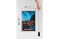 Blechschild Reise 20x30cm Skandinavien Urlaub Meer Gebirge