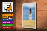 Blechschild Reise 20x30cm Skandinavien Turm Natur Urlaub Trip