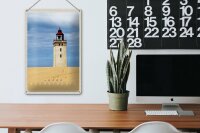 Blechschild Reise 20x30cm Skandinavien Turm Natur Urlaub Trip