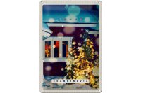 Blechschild Reise 20x30cm Skandinavien Winterzeit...