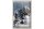 Blechschild Reise 20x30cm Skandinavien Schnee Winter Berg Haus