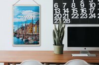 Blechschild Reise 20x30cm Skandinavien Schiffstour Urlaub Meer