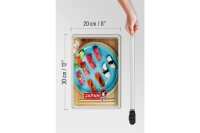 Blechschild Reise 20x30cm Japan Asien Fisch Sushi Gerichte Alge
