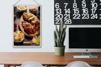 Blechschild Reise 20x30cm Spanien Wurst Oliven Tomaten Gericht