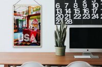 Blechschild Reise 20x30cm Amerika Diner Restaurant Musik Essen