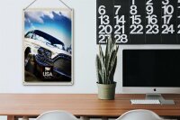 Blechschild Reise 20x30cm Amerika Oldtimer 90er silber Urlaub