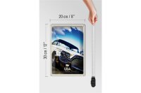 Blechschild Reise 20x30cm Amerika Oldtimer 90er silber Urlaub