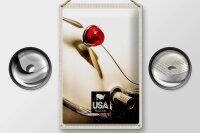 Blechschild Reise 20x30cm Amerika Oldtimer Amerika weiß Urlaub
