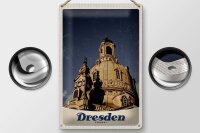 Blechschild Reise 20x30cm Dresden Kunst Mittelalter Architektur