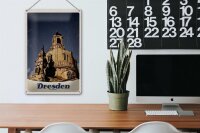 Blechschild Reise 20x30cm Dresden Kunst Mittelalter Architektur