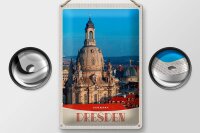 Blechschild Reise 20x30cm Dresden Deutschland Architektur Porträt