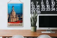 Blechschild Reise 20x30cm Dresden Deutschland Architektur Porträt